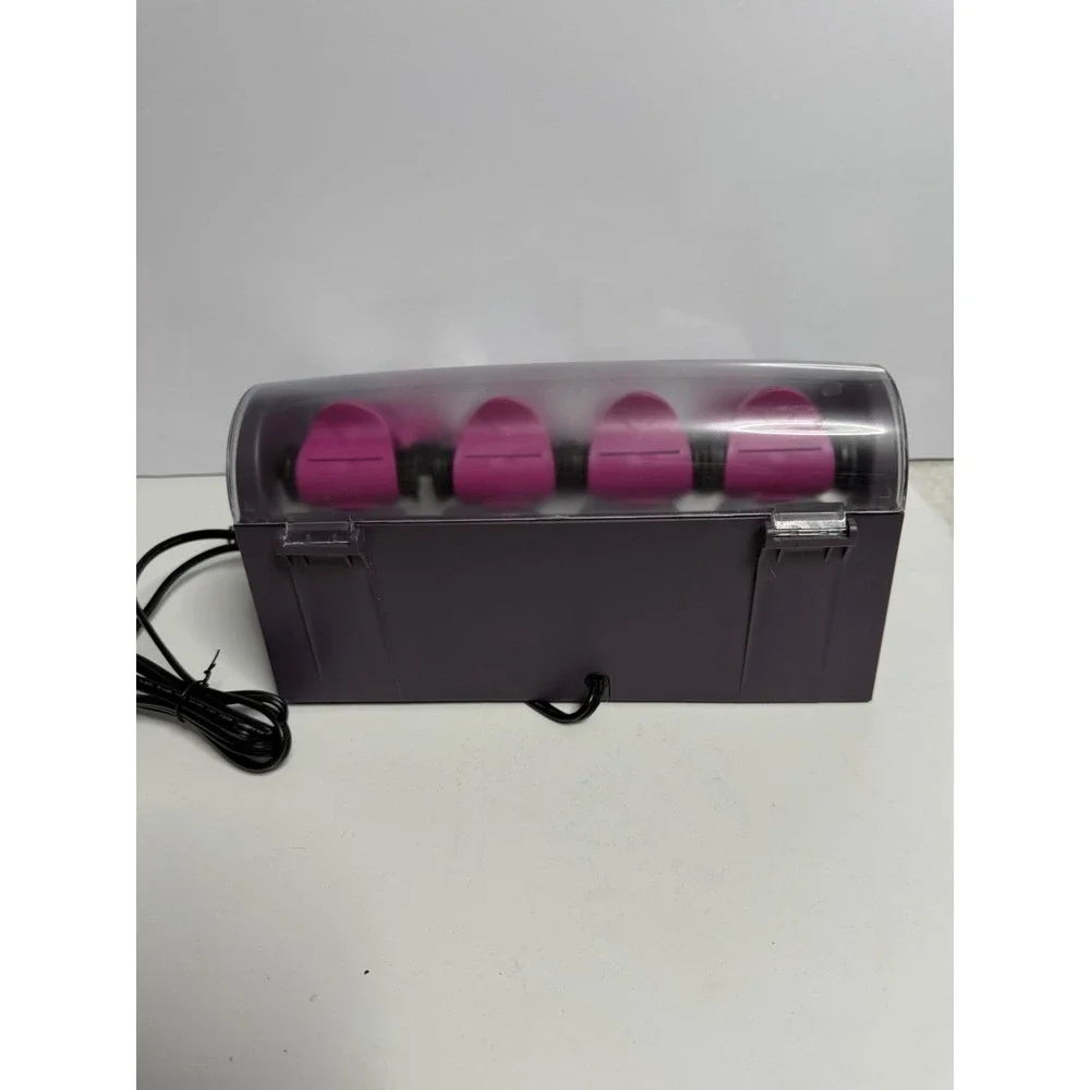 Remington H9096 Set of 20 Velvet Heated Electric Hair Rollers w/Clips WORKS K-1
